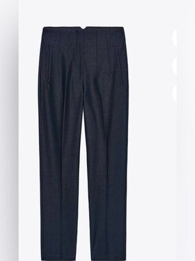 Zara high waisted Pants in Navy Indigo XL